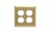 Duplex Receptacle Wall Plate, Two Gang, Polished Brass - SB82PB - Legrand
