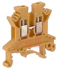 UK 2.5 N Orange IEC Screw Clamp Terminal Block - 30-12 AWG - 70169349 - Allied Electronics, Inc.