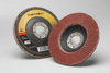 3M Cubitron II 967A Type 27 Coated Ceramic Aluminum Oxide Flap Disc - 60 Grit - 4 1/2 in Diameter - 55606 -- 051141-55606 - Image