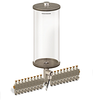 Clear View Multiple Feed Electro Lubricator, 1 gal Acrylic Reservoir, 18 Feeds, 1/8