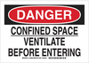 Confined Space Sign - 126808 - Brady Corporation