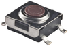 Switch, Tactile, 0.05A, 24Vdc, Solder; Product Range Nkk Switches - 09X8786 - Newark, An Avnet Company
