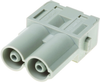 Rectangular Han Module, Plug, 2Way, Screw; Product Range Harting - 86R4803 - Newark, An Avnet Company