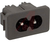 Inlet, Power; Snap In Mount; 250 VAC; 2.5 A; 100 Megohms @ 500 VDC - 70133388 - Allied Electronics, Inc.