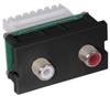 Datacommunication Face Plate with Jack - IMAR1101BK - Hubbell Incorporated