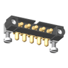 5 Pos. Male SIL Horizontal Throughboard Conn. Jackscrews - M80-5000000M5-05-PM3-00-000 - Harwin Plc