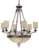 4167RT-510 Mid. Chandeliers-Drum Shades - 690254 - Capital Lighting, Inc.