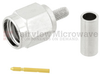 SMA Male (Plug) Connector For RG316, RG174, RG188, LMR-100, LMR-100A, 0.100 inch Cable, Crimp/Solder, Ni Plated Brass Body, Length 0.59 In - SC7059 - Fairview Microwave Inc.