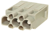 Heavy Duty Module, Plug, 3+4Sig, 6Mm2; Product Range Harting - 62M1476 - Newark, An Avnet Company