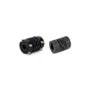 Slit Type Plastic Couplings, .312 / .312inch Bores, 1.4inch Overall Length, Coupling Material: Engineered Polymer -- S50TLC-98H31H31 - Image