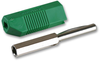 Banana Plug, 16A, Screw, Green; Gender Deltron Components - 45M6875 - Newark, An Avnet Company