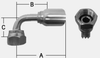 SHF43 SERIES STAINLESS STEEL SWIVEL FEMALE BSP 60° CONE -- SHF43-04-04BSP90 - Image