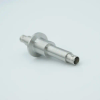 BNC Coaxial Feedthrough, 1 Pin, Grounded Shield, Double-Ended, 1.18″ QF / KF Flange, Without Air-side Connector -- A0479-4-QF - Image