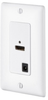 Datacommunication Face Plate with Jack - ISFH110W - Hubbell Incorporated