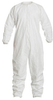 Dupont Safespec White Medium Isoclean, Tyvek Cleanroom Coveralls - Fits 23 1/2 in Chest - ISO Class 4 Rating - 30 5/8 in Inseam - IC254BWHMD0025CS - IC254BWHMD0025CS - R. S. Hughes Company, Inc.