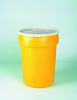 Eagle Yellow High Density Polyethylene 30 gal Spill Containment Drum - 28 1/2 in Height - 16 5/8 (Bottom) in, 21 1/8 (Top) in Overall Diameter - 048441-60713 -- 048441-60713 - Image