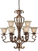 2154-09-41 Mid. Chandeliers-Glass Up - 416578 - Capital Lighting, Inc.