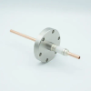 Power Feedthrough, 12000 Volts, 1 Tube, 0.25″ Copper Conductor, 2.75″ Conflat Flange - A0113-2-CF - MPF Products, INC.