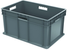 Akro-Mils 8.32 gal Gray Industrial Grade Polymer Industrial Reusable Straight Wall Container - 23 3/4 in Length - 15 3/4 in Width - 12 1/4 in Height - Solid Side Wall - 37682 GREY - 37682 GREY - R. S. Hughes Company, Inc.