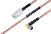 MIL-DTL-17 N Female to SMA Male Right Angle Cable 36 Inch Length Using M17/60-RG142 Coax - PE3M0018-36 - Pasternack