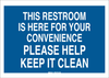 Brady B-401 Polystyrene Rectangle Blue Personal Hygiene Sign - 10 in Width x 7 in Height - 22858 - 754476-22858 - R. S. Hughes Company, Inc.