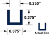 60 Durometer Neoprene Profile Channels -- X21085 - Image