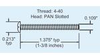 SCREW 4-40 FOR ST/DST SER 100PC -- 728-ST-MS