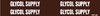 Brady B-946 White on Brown Vinyl Self-Adhesive Pipe Marker - 3/4 in Character Height - Printed Msg = GLYCOL SUPPLY - 8781-4 - 754473-68250 - R. S. Hughes Company, Inc.