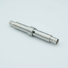 SHV-5 Coaxial Feedthrough, 1 Pin, Grounded Shield, Double-Ended, 0.625″ Dia SS Weld Adapter, Without Air-side Connector - A0858-2-W - MPF Products, INC.