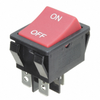 Rocker Switches -- 1400-R5ABLKREDIF0 - Image