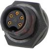 PANEL CONNECTOR, FEMALE, WEATHERTIGHT, #20 CONTACTS, 5 PIN - 70214369 - Allied Electronics, Inc.