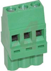 Plug, Terminal Block; 30 to 14 AWG; 3; 12 A; 300 V; M3; Screw Cage; 5.08 mm - 70078100 - Allied Electronics, Inc.