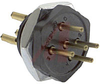 connector,mini hex,male panel recept w/hex nut&clip,solder cup,5 pin contact - 70144733 - Allied Electronics, Inc.