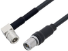QMA Male Right Angle to SMA Male Cable 200 cm Length Using LMR-195 Coax - PE3W06662-200CM - Pasternack