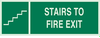 Glow-in-the-Dark Exit & Directional Sign - 90931 - Brady Corporation