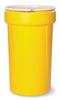 Eagle Yellow High Density Polyethylene 55 gal Spill Containment Drum - 38 9/16 in Height - 22 7/8 in Overall Diameter - 048441-00435 -- 048441-00435 - Image