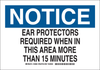 Brady B-401 Polystyrene Rectangle White Personal Protection Equipment (PPE) Sign - 10 in Width x 7 in Height - 128827 - 754473-77741 - R. S. Hughes Company, Inc.