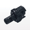 Coupling Insert, In-Line Hose Barb, Straight Thru, Black - SMM01MBLK - Qosina Corp.