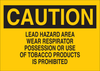 Brady B-401 Polystyrene Rectangle Yellow Chemical, Biohazard, Hazardous & Flammable Material Sign - 10 in Width x 7 in Height - 22713 - 754476-22713 - R. S. Hughes Company, Inc.