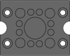 KEL-DPZ CR Multi-Membrane Cable Entry Plates- for the Use in Cleanrooms / up to IP66 / UL Type 12 - 50794.601 - icotek Corp
