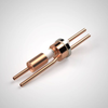 RF Power Feedthrough, 10,000 Volts, 20KW @ 13.56Mhz, (2) 0.25″ Copper Tubes, 1.50″ Dia Stainless Steel Weld Adapter - A1723-1-W - MPF Products, INC.