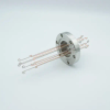 Thermocouple Feedthrough, Type T, 5 Pairs, Screw-type Connector, 2.75″ Conflat Flange - A0797-1-CF - MPF Products, INC.