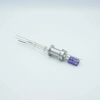 Thermocouple-Power Feedthrough, 1 Pair Type E, w/ Miniature TC Connector, 1000 Volts, 5 Amps, 2 Pins, 1.18″ QF / KF Flange - A0435-8-QF - MPF Products, INC.