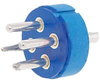 connector comp,insert only,size 24,blueinsul,4 #8 solder cup pin contact - 70141434 - Allied Electronics, Inc.