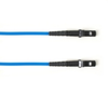 1-m, MTRJ - MTRJ, 50-Micron, Multimode, Plenum, Blue Fiber Optic Cable -- FOCMP50-001M-MTMT-BL - Image