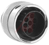 connector,plastic circular,metal coupling ring,str plug,size 14,for 12 pin cont -- 70129820