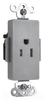 Duplex/Single Receptacle - TR26261-GRY - Legrand - Pass & Seymour