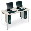 Quattro Voltea Computer Tables - QFT3048-GMQ - Visual Sound, Inc.