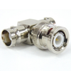 BNC T Adapter Female (Jack) Male (Plug) Female (Jack), Nickel Plated Brass Body, High Temp -- SM9130