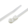 ACT AL-07-50-MH-9-C Mounting Hole Cable Tie, Zip Tie, 50 lb, 7 inch, Natural, Bag of 100 - 21032C - Waytek, Inc.